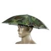 55cm Foldable Headwear Umbrella Fishing Hiking Hat Cap Camping Headwear Camo