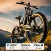 GUNAI GN68 Dual Motor Electric Bike for Adult 26Inch Mountain Ebike with 2000W Motor and 48V 17.5AH Samsung Battery