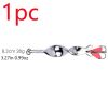 `1pc Spinner Spoon Fishing Lure; 10g 14g 21g 28g Fishing Lure Baits Treble Hook For Trout Pike Pesca; Fish Tackle