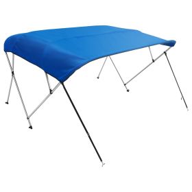 VEVOR 4 Bow Bimini Top Boat Cover, 900D Polyester Canopy with 1" Aluminum Alloy Frame, Waterproof and Sun Shade, Includes Storage Boot, 4 Straps (Default: Default)